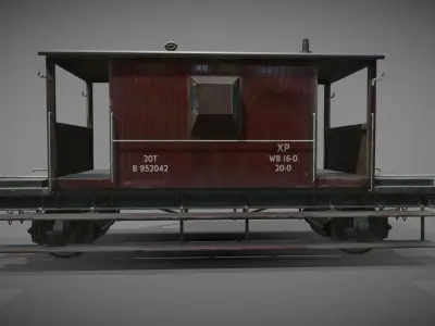 Break Van Low-poly 3D model