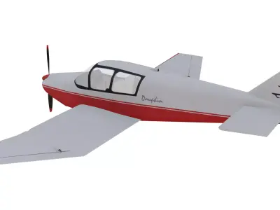 Robin DR-221 Dauphin Low-poly 3D model purchase