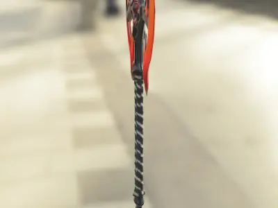 Demonic Battle Axe Low-poly 3D model