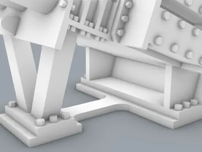 BAE Systems Shield MK2 Decoy Launchers Low-poly 3D model