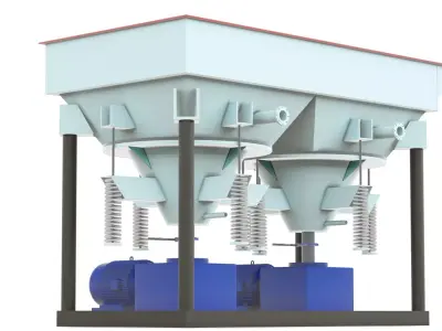 Jigging Separator Machine 3D Model 3D model
