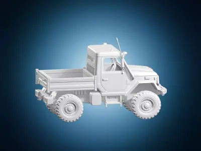 Off-road Utility Truck 3D Model 3D print model