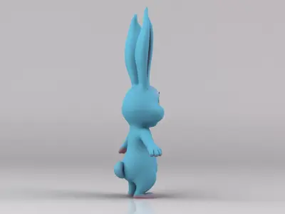 Cartoon Bunny Rabbit Biped 3D model