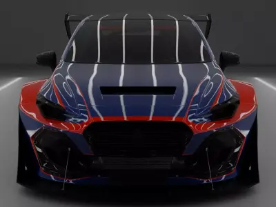 Renault Clio VI Rigged Low-poly 3D model