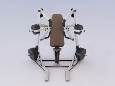 Chest Press Low-poly 3D model