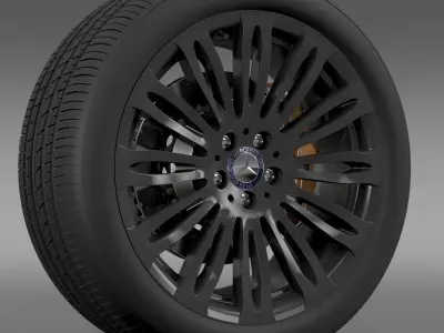 Mercedes Benz S 600 wheel 3D model