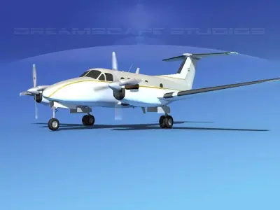 Beechcraft B200 GT King Air V11 3D model