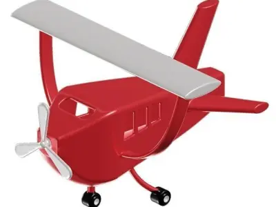 Mini Aircraft Toy 3D model