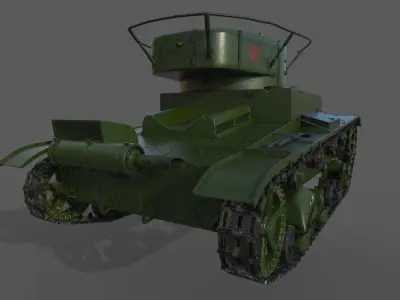 T-26 Tank 3D model purchase