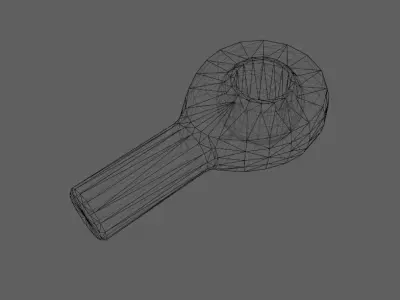 Simple Rod End Low-poly 3D model