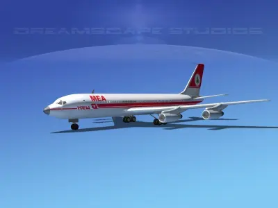 Boeing 707 Middle East 3D model