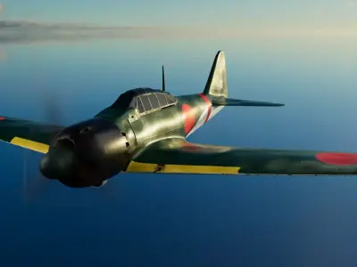 A6M5 Zero fighter 3d model 3D model