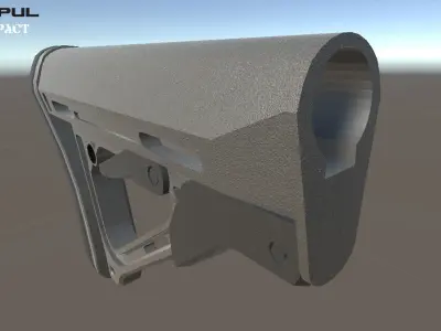 Magpul CTR-Compact Low-poly 3D model