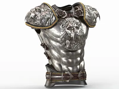 Medieval Lion Body Armor 3D model