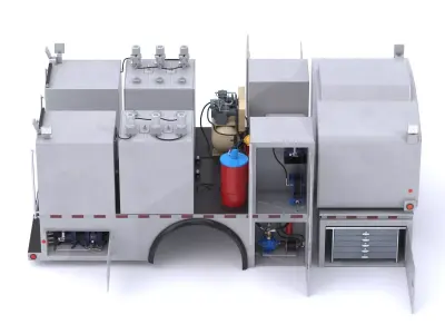 Mobile Diesel Fuel Transfer Tank 3D model