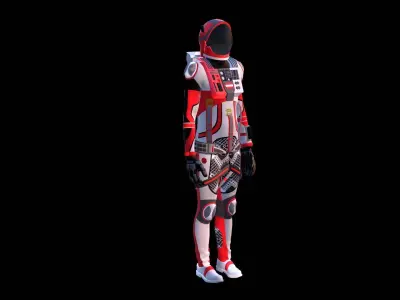 Astronaut Spacesuit Austria 3D model