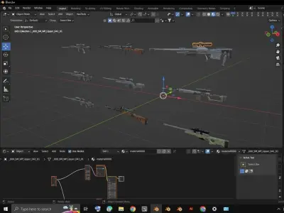 Sniper Pack Rigged 3D model