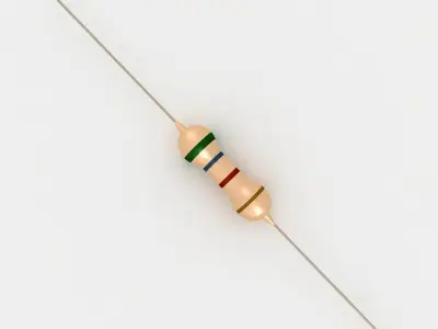 Resistor 3D model by 3dlattest