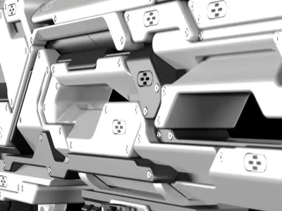 Sci-fi concept Rifle Free 3D model