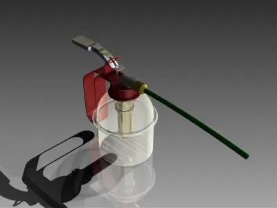 SMALL OIL PUMP REAL DIMENSION Free 3D model