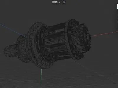 Gas turbine jet engine  RS-30 3D model