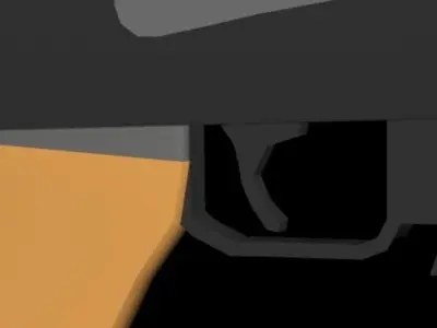 AK-47 rifle Low-poly 3D model shop