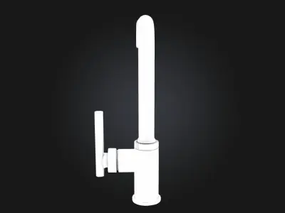 Chrome Kitchen Faucet Modern Functional Design for Everyday Use 3D model
