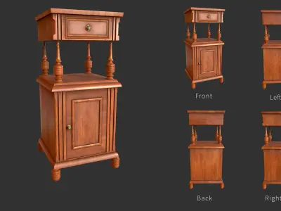 Victorian Smoking Stand 3D model