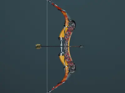 Bow and Arrow 3D model get