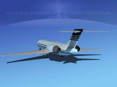 Boeing 717-200 Corporate 6 3D model