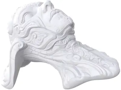 The Queen pair of head sculptures 3D print model