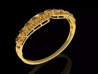 Art Deco Bracelet 32 3D print model