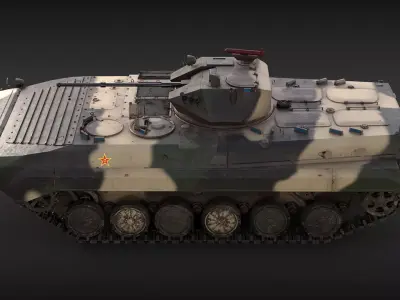 Chinese PLA ZBD-86 IFV Camo Dirt 3D model