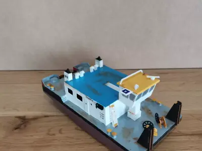 1 100 Push boat 3D printed kit 3D print model