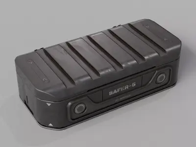 Sci-fi Military Weapon Crate PBR  Low-poly 3D model