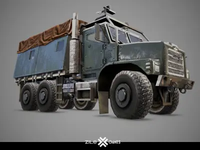 AKM23 Cargo Low-poly 3D model