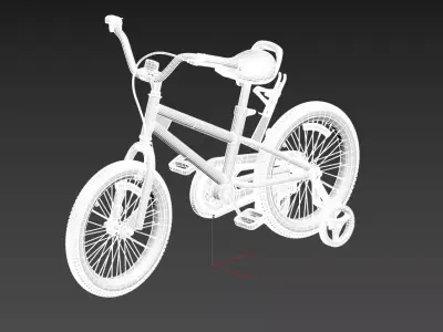 MuGuang 16 Inch Kids Bike 3D model