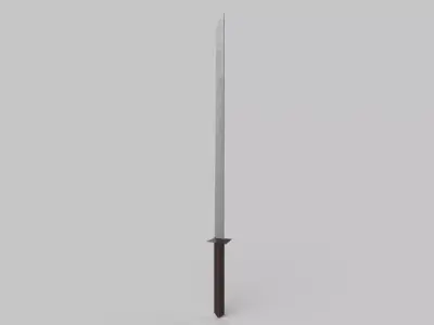 sword Low-poly 3D model 80