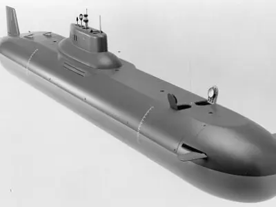 Red October Submarine Free 3D model