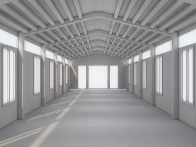 Warehouse 3D model 3