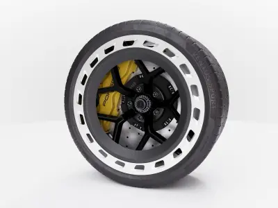 Car Wheel  3D model by Hiroshi-Tanaka