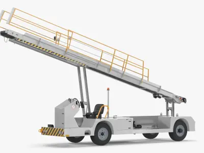 Airport Baggage Conveyor Belt Loader 3D model