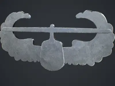 Air Assault Badge Low-poly 3D model