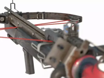 Wasteland style weapon crossbow 3D model