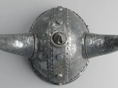 Viking helmet 3D model shop