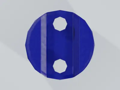 Plastic Tight Head Drum 01 220L Low-poly 3D model