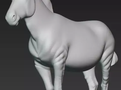Zebra 3D model buy
