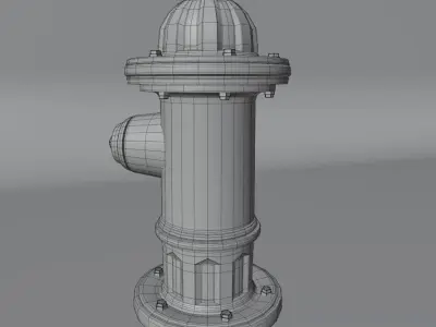 Hydrant Game Ready Low-poly 3D model