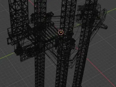 Jack Up Rig 3D model