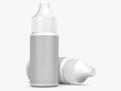 White Plastic Tube 3D model